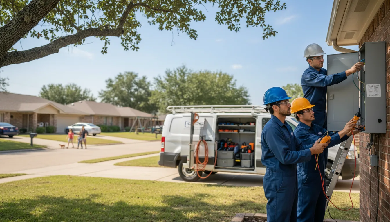 Certified electrician providing emergency electrical services in Farmington, IL